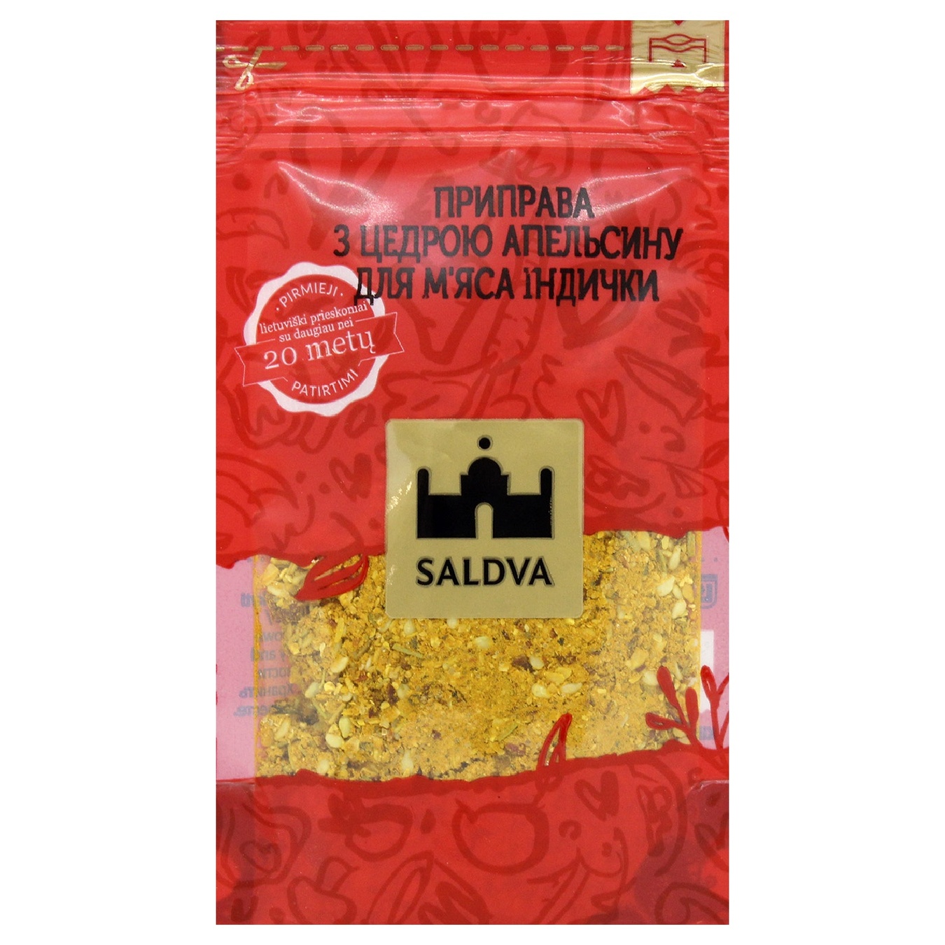 

Приправа Saldva к индейки с апельсиновой цедрой 30г