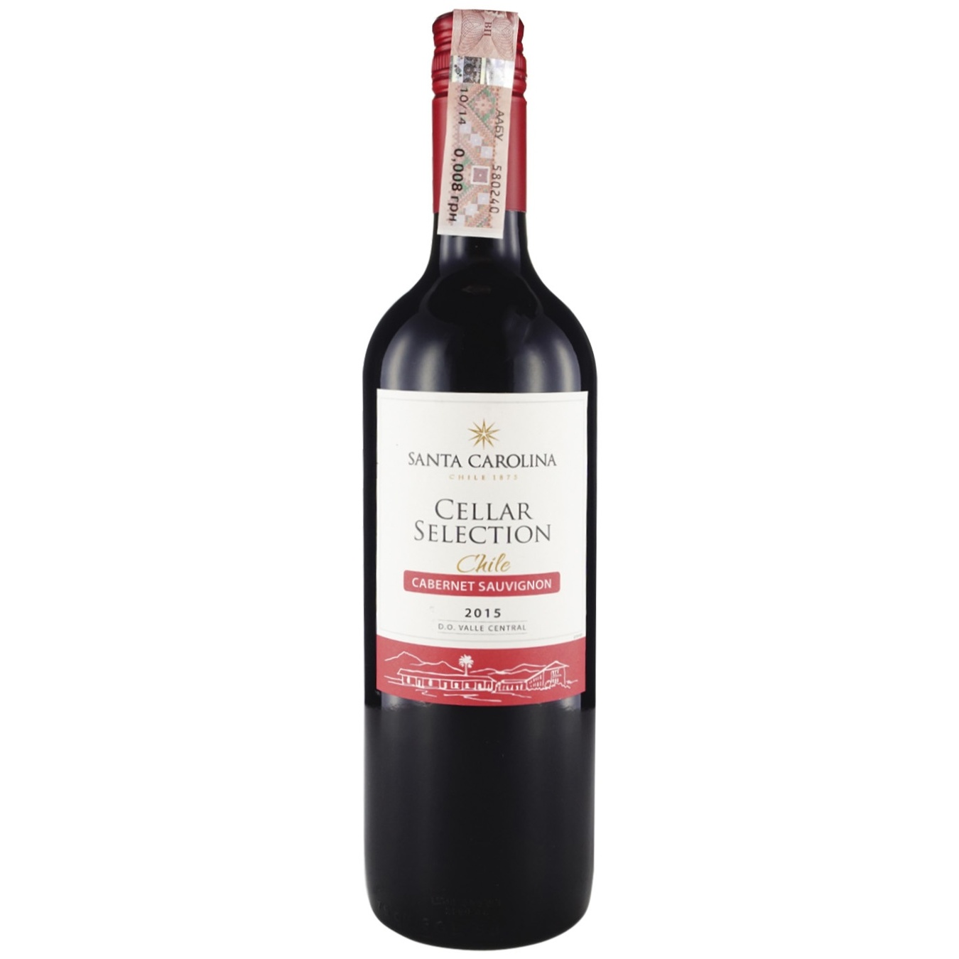 

Вино Santa Carolina Cellar Selection Cabernet Sauvignon Valle Central DO красное полусухое 13% 0,75л