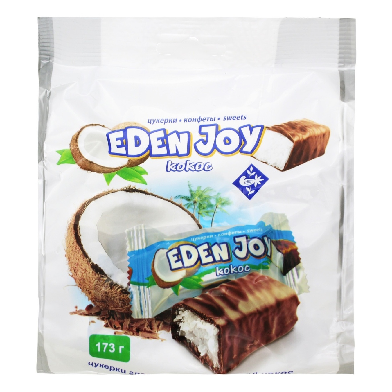 

Конфеты глазированные Житомирские ласощи Eden Joy 173г
