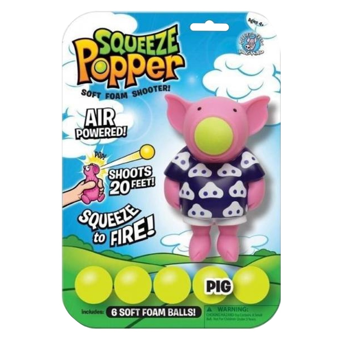 

Игрушка Squeeze Poppers Стреляющий зверек