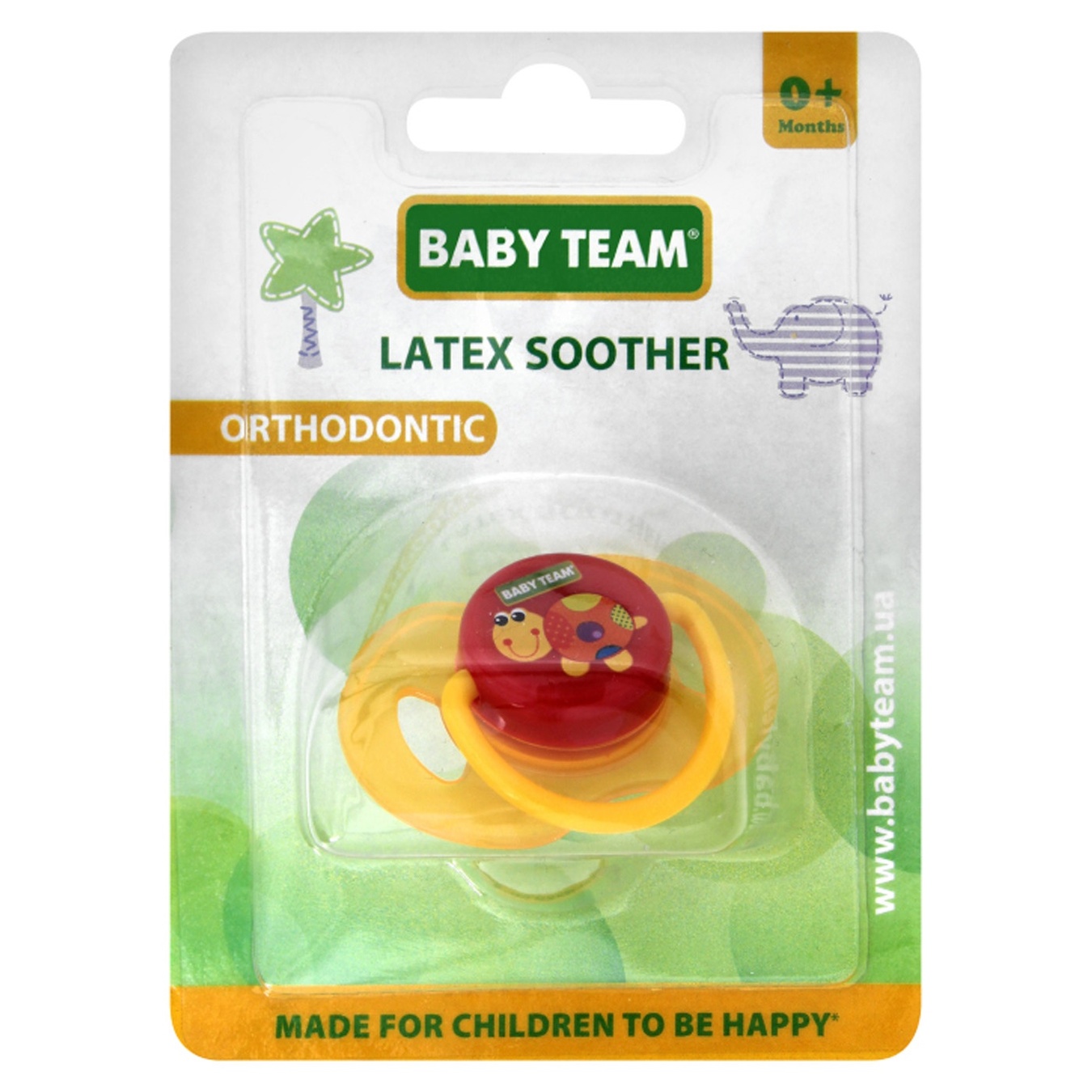 

Пустышка Baby Team латексная ортодонтическая 3200