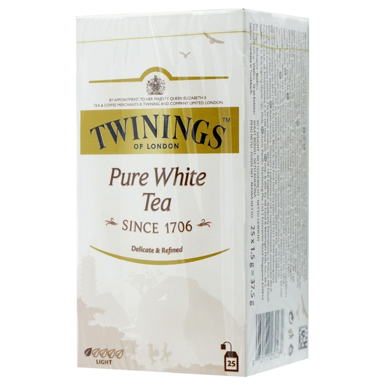 

Чай Twinings of London белый мелкий 25шт x 1,5г