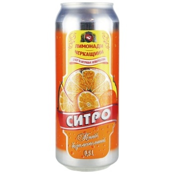 Cherkas'ki Lymonady Citro Carbonated Drink 0.5l - buy, prices for NOVUS - photo 1