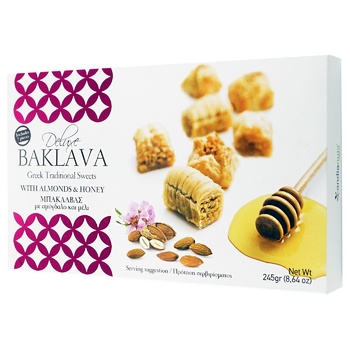 Deluxe With Almond And Honey Baklavas 245g