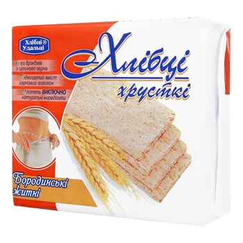 Khlebtsy-Udaltsy Borodynski Rye Crispbread 100g - buy, prices for Auchan - photo 1