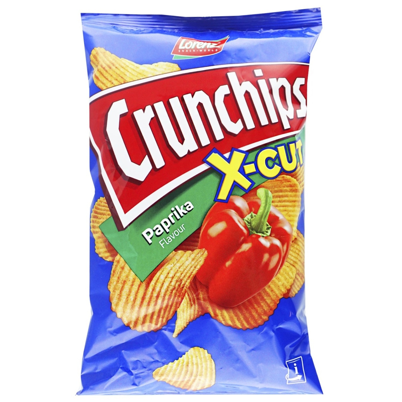 

Чипсы картофельные Lorenz Crunchips X-cut Паприка волнистые 75г