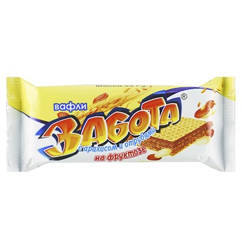 Zabota diabetic waffles with peanuts, bran and fructose 33g - buy, prices for NOVUS - photo 2