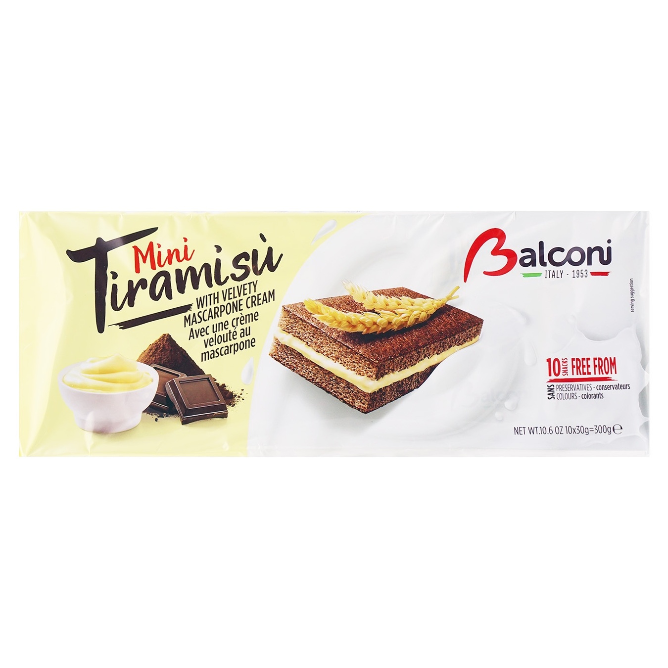 

Бисквиты Balconi Тирамису мини 10шт*30г