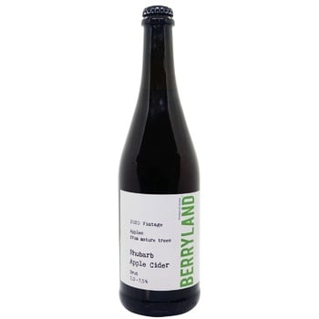 Berryland Brut Sparkling Cider with Rhubarb 7-7.5% 0.75l - buy, prices for - photo 1