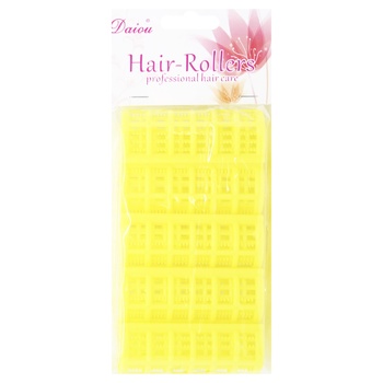 Plastic Curler with Clip 2.5x6.7cm 5pcs