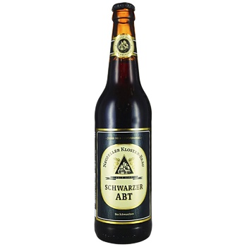 Kloster-Brau Schwarzer Abt dark beer 3.9% 0.5l - buy, prices for NOVUS - photo 1