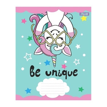 1 Veresnya Unicorn A5 Diagonal Line Notebook 12 Sheets - buy, prices for - photo 2