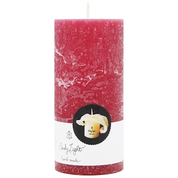 Candy Light Ruby ​​Cylinder Candle 7x15cm - buy, prices for - photo 1