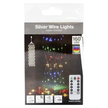 Koopman External/Internal Colored Grid Garland with Illumination and Auto-Shut-Off Function 160 Lamps - buy, prices for - photo 1