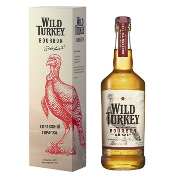 Бурбон Wild Turkey 81 40,5% 0,7л в коробці - купити, ціни на Auchan - фото 1