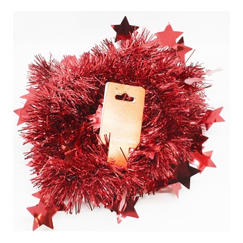 Aimon Silver Christmas Tinsel Garland with Stars - buy, prices for NOVUS - photo 1