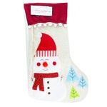 Koopman New Year's White-Red Decorative Sock