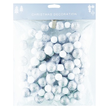 Koopman Garland Beads with Silver Beads 2.4m - buy, prices for - photo 1