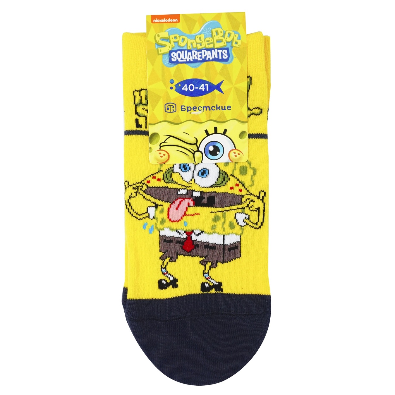 

Носки мужские Брестские Spongebob 2139 укороченные 402 ярко желтый размер 25