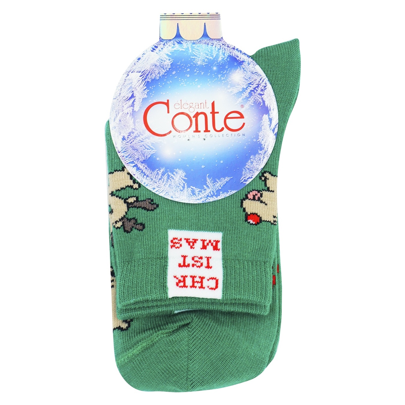 

Носки детские Conte-Kids New Year 21С-67СП 649 зеленый размер 16-18