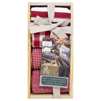 Amo La Casa Kitchen Towel 4pcs in a Box - buy, prices for NOVUS - photo 2