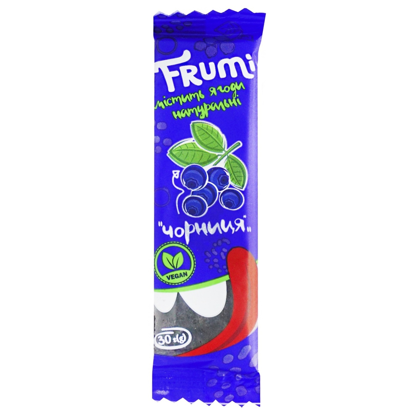 

Батончик фруктовый Frumi черника 30г