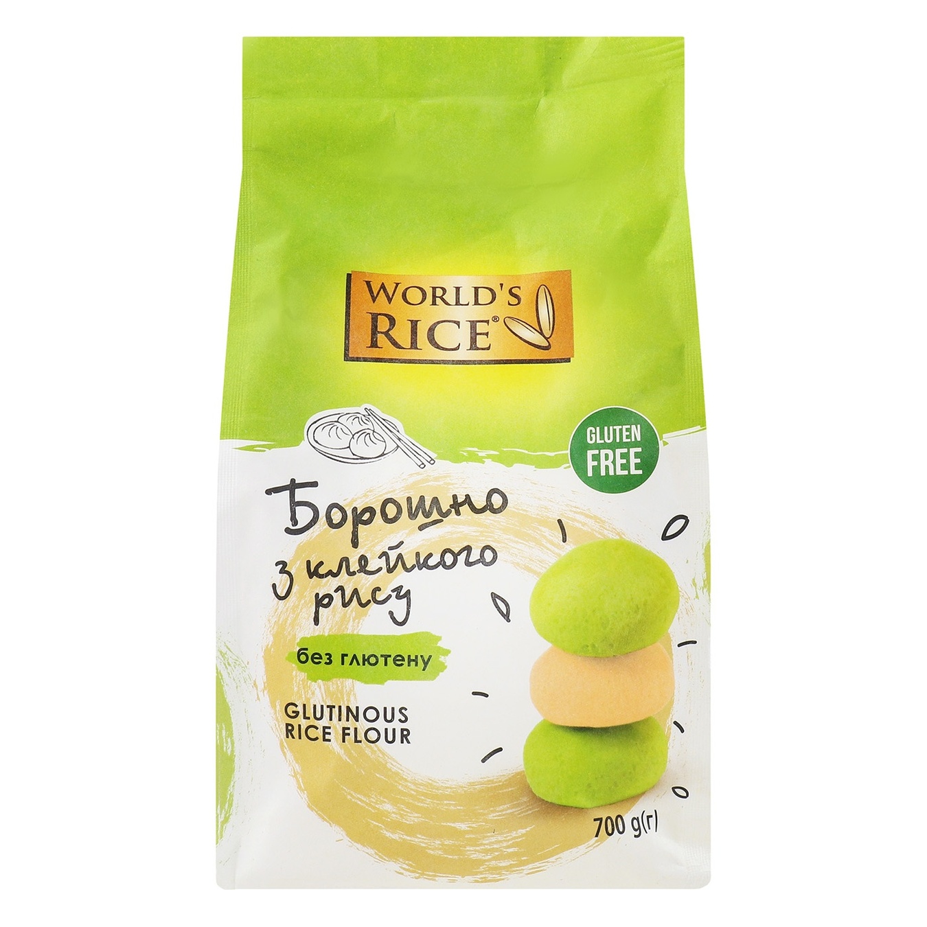 

Мука из клейкого риса World's Rice без глютена 700г