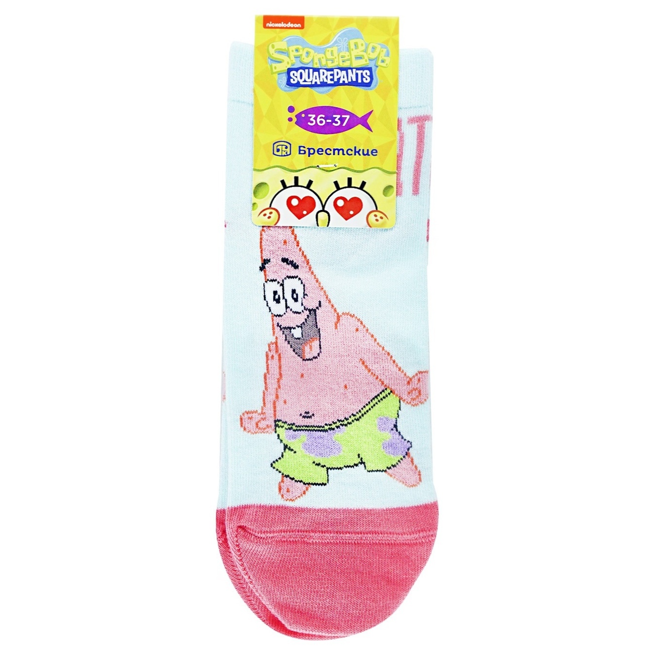 

Носки женские Брестские Spongebob 1146 укороченные 448 свет лазурный размер 23