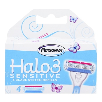 Personna Halo3 Sensitive For Shawing Razor Women's Replaceable Cartridges 4pcs - buy, prices for NOVUS - photo 2