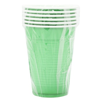 Disposable Plastic Cups Set 200ml 6pcs - buy, prices for - photo 1