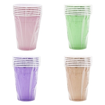 Disposable Plastic Cups Set 200ml 6pcs - buy, prices for - photo 6