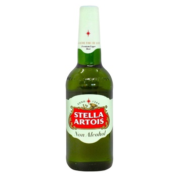 Пиво Stella Artois світле безалкогольне 0,5% 0,5л - купити, ціни на NOVUS - фото 1