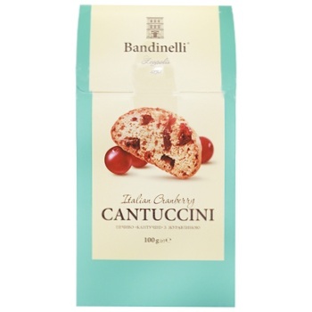 Печенье Palazzo Bandinelli Cantuccini с клюквой 100г - купить, цены на Auchan - фото 2