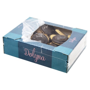 Dolyna Galicia Butter Cookies with Cherry-flavored Jelly in Confectionery Glaze 500g - buy, prices for NOVUS - photo 2