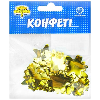 Конфетти Веселая Затея Звездочки 20г - купить, цены на Auchan - фото 3