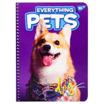 Зошит Yes Everything Pets для записів на спіралі А5 80 аркушів - купити, ціни на - фото 3