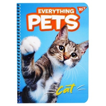 Зошит Yes Everything Pets для записів на спіралі А5 80 аркушів - купити, ціни на - фото 4