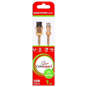 Кабель Cablexpert Usb 2.0 Lightning 2.4А 1м - купити, ціни на - фото 3