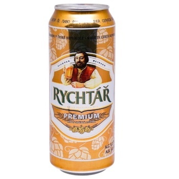 Пиво Rychtar Premium светлое 5% 0,5л - купить, цены на ЕКО Маркет - фото 1