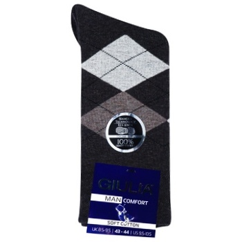 Giulia Comfort Men's Socks melange-02 coffee melange s.43-44 - buy, prices for EKO Market - photo 1