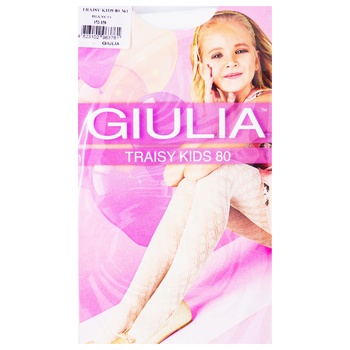 Колготки Giulia Traisy Kids детские 80ден bianco р.152-158 - купить, цены на ЕКО Маркет - фото 1