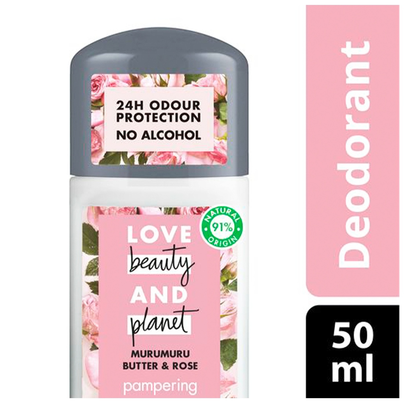 

Дезодорант Love Beauty and Planet масло розы и мурумуру роликовый 50мл