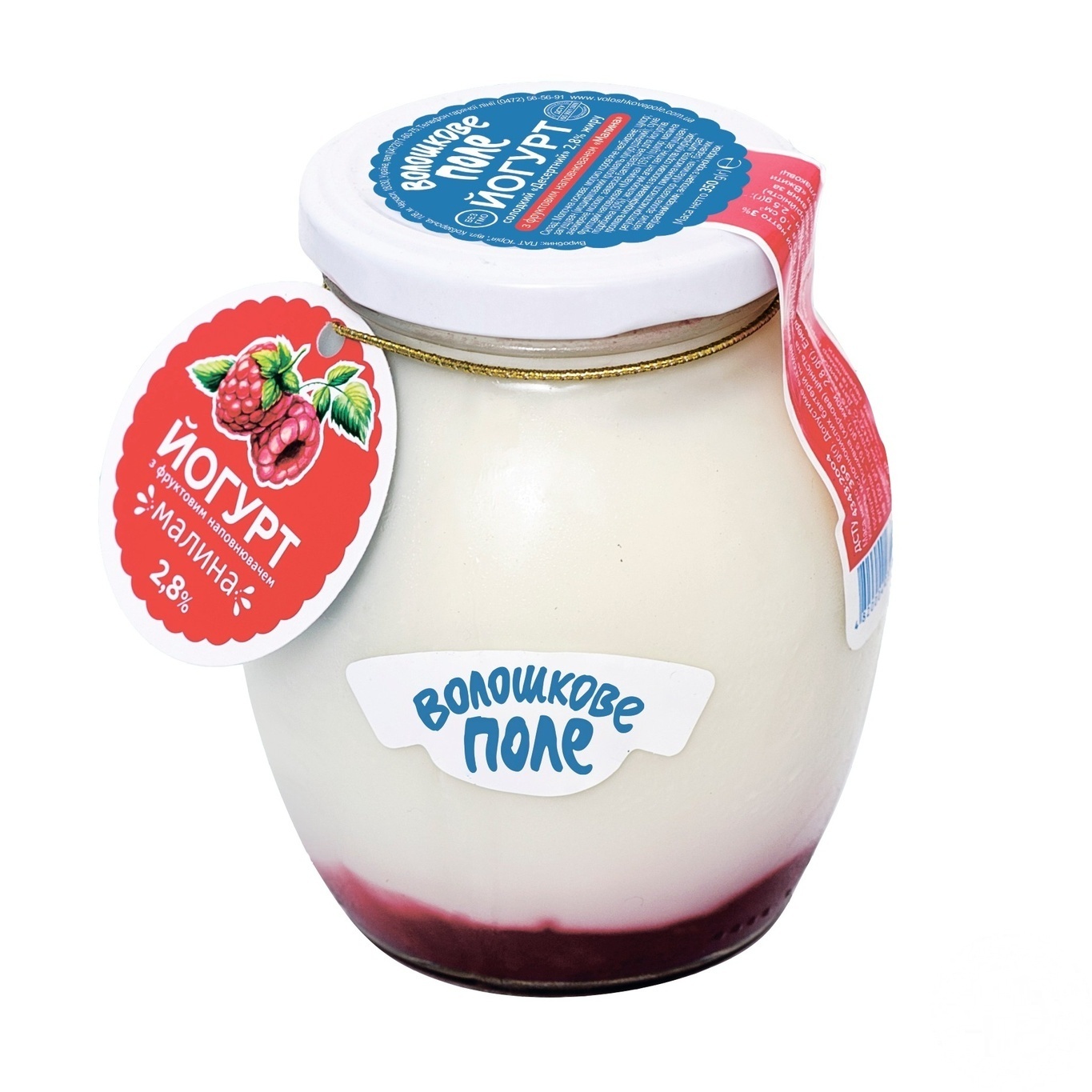 

Йогурт Волошкове поле Десертный малина 2,8% 350г