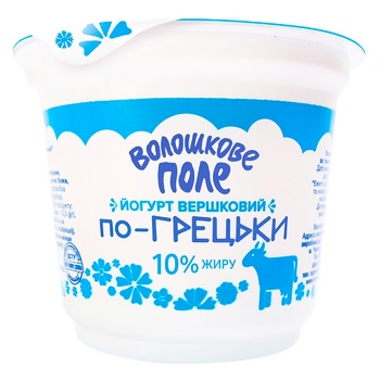 Йогурт Волошкове поле По-грецьки вершковий 10% 200г - купити, ціни на Таврія В - фото 1