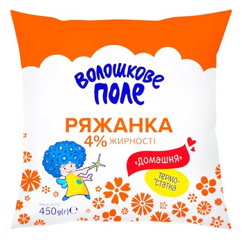 Ряжанка Волошкове Поле 4% 450г - купити, ціни на ЕКО Маркет - фото 1