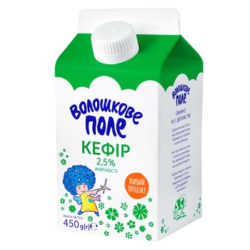 Voloshkove Pole 2.5% Kefir 450ml - buy, prices for Auchan - photo 1