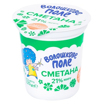 Voloshkove Pole Sour Cream 21% 320g - buy, prices for ULTRAMARKET - photo 1