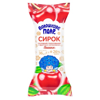 Voloshkove Pole Glazed Curd Snack with Cherry Filling 26% 36g - buy, prices for EKO Market - photo 2