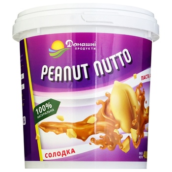 Domashni Produkty Sweet Peanut Paste 400g - buy, prices for Auchan - photo 1