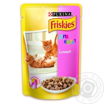 Корм Friskies З куркою у підливці для кошенят 100г - купити, ціни на NOVUS - фото 1